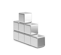 Realth magneti al neodimio Confezione da 8 Magneti per frigorifero extra forti 10 mm * 10 mm * 10 mm per frigoriferi Lavagne magnetiche per frigorifero Lavagna bianca (MC733)