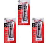 Realth Silicone Guarnizione Sigillante Gasket Maker 3 Pezzi per Flangia High Temp RTV 3.53oz Alta Resistenza Ultra Grigio Resistente all'olio per Riparazione per motociclette automobilistiche(SG413)