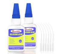 Realth Silicone Sigillante 30g con 6 Contagocce, 2 Pcs | Impermeabile e Resistente al Calore, con Tappo Anti-Intascio, per Gomma Liquido Silicone CAR TPU TPR TPE