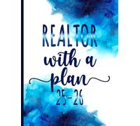 Realtor With a Plan: Gift Monthly Planner For Men Women Coworkers Moms Dads for Job Retirement, Appreciation, Christmas & Birthday - 2025-2026 - With Motivational Quotes