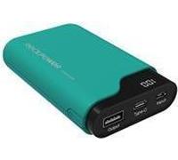 Realtron PB-7500C 7500mAh Nero, Verde batteria portatile (Powerbank RealPower grün Type-C 7500)