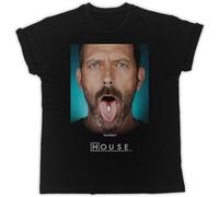 realx Feel Better Dr House Movie Poster T-Shirt Mens Black Tees Unisex Shirt S Black M