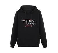 realx Pullover Hoodie Hoody Man Vampire Diares Love Embrace Movie Horror TV Series Vampire Diary Black S