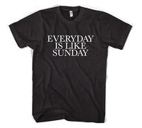 realx The Smiths Morrissey T-Shirt Everyday Is Like Sunday Tee Printed Men Black Graphic Tee S Black M