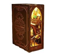 reamhome Set Fermalibri Puzzle in Legno 3D per L'Arredamento della Libreria, con Kit di Modelli Leggeri per Adulti