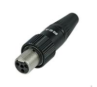 Rean 4 Perno RT4FCT-B Piccolo XLR Connettore - Con Bloccaggio Vite