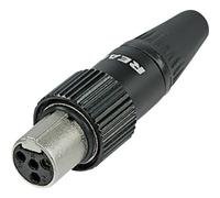 Rean AV RT5FCT-B Mini Connettore XLR Presa dritta Numero Poli (num): 5 Nero 1