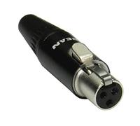 REAN Connettore di linea XLR mini femmina a 3 pin