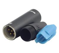 REAN Connettore Tiny XLR Maschio Montaggio a Cavo, 5 Poli, Nero