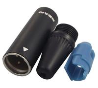 REAN Connettore Tiny XLR Maschio per Cavo, 3 Poli, Nero