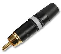 Rean NYS373 Phono Plug con contatti placcati oro e bianco codice colore anello