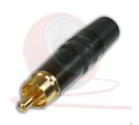 REAN Phono Rca Connettore. Jack Maschio Candela. Nero Marchiatura