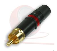 Rean Phono Rca Connettore. Jack Maschio Candela. Rosso Marchiatura