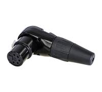 REAN RC5FR-BAG - Presa per cavi XLR a 5 poli angolata, nera