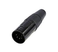 Rean RC5M-B Connettore XLR Spina 5 Pin 1 Pezzo Design Dritto