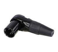 REAN RC5MR-BAG - Spina per cavo XLR a 5 poli angolata, nera