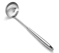 ReaNea Mestolo da zuppa in acciaio inox, extra profondo e a grande capacità, manico lungo e comodo, lavabile in lavastoviglie - Ideale per zuppe, brodi, stufati e salse