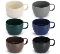 ReaNea Tazzine Caffe Set di 6, tazze da caffè 350ml, tazzine da caffè di plastica leggere e resistenti per la casa, all'aperto, picnic, campeggio, regalo di compleanno