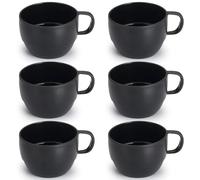 ReaNea Tazzine Caffe Set di 6, tazze da caffè 350ml, tazzine da caffè di plastica leggere e resistenti per la casa, all'aperto, picnic, campeggio, regalo di compleanno
