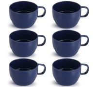 ReaNea Tazzine Caffe Set di 6, tazze da caffè 350ml, tazzine da caffè di plastica leggere e resistenti per la casa, all'aperto, picnic, campeggio, regalo di compleanno