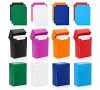 Reaorktic 8 Pezzi Flip Deck Box, Deckbox, Deck Case 80+ Standard | 73 x 48 x 92mm Sturdy Deckbox, Accessorio per Gioco di Carte Collezionabili, Porta Carte per Pokemon Pokeball MTG