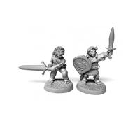 Reaper Miniatures Halfling Fighter e Barbaro