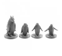 Reaper Penguin Attack Pack Miniature Figure 25mm Heroic Scale Bones USA Miniatur