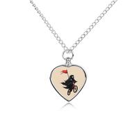 Reaper Ride Or Die Low Rider Urna Collana per ceneri Cuore Ciondolo Pet Cremazione Memorial Collana