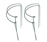 Reapyyt 4 Pezzi Supporto per Piante Picchetti Gabbia Metallo Giardino Pianta Verde Mezzo Tondo Supporto Piante Supporti per Piante
