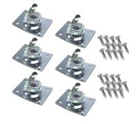 Reapyyt 6 jack di ingresso quadrato per chitarra, piastra jack di uscita per chitarra, presa jack, accessori per chitarra elettrica, argento