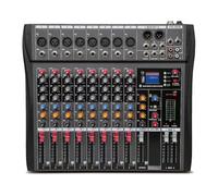 Reapyyt CT80 Mixer Audio Professionale 8 Canali Bluetooth Effetto USB 48V Registrazione Conferenza Fase Sound Mixer Console