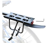 Rear Bike Rack for Back - Biciclette Cargo Rack | Grande capacità Bike Pannier Racks | Regolabili biciclette Touring Luggage Carrier Racks | Cycle Rackss Carrier|Rear Shelf Bracket with Warning