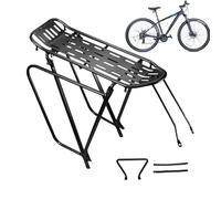 Rear Bike Rack Quick Release Cargo Carrier, lega di alluminio per bicicletta e sollevamento pesi per adulti, mountain beach Road, supporto posteriore per accessori per viaggi e garage