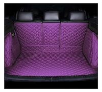 Rear Boot Mats Tappetini Auto Per Q7 4L MK1 5 Posti Cuscinetti Protettivi Impermeabili Tappetino Bagagliaio Posteriore Accessori Tappeto Auto(Viola,Full cover)