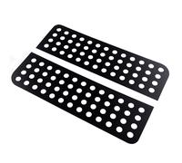 Rear Door Window Glass Strip Cover Trim fit for Jeep Wrangler JK 4Door 07-17