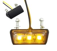 Rear LED Lamp, 2 Function Brake & Plate Light, High- Polycarbonate with Shock-Proof Feature, Compact Weatherproof Housing, Modification Gear with Sleek Design, Solution for Enduro Street Bike