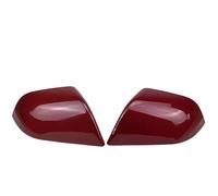 Rear View Mirror Covers For Tesla For Model 3 For Model Y 2021 2022 2023 One Pair Door Side Mirror Replace Housing Accessories HETEVSCCK(Model 3 Red 1 pair)
