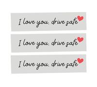 Rear View Mirror Sticker | 3 Pieces 11x1.7cm Waterproof Rear View Mirror Decoration - Attractive Car Stickers | For Truck Laptop Interior Daily Commute Road Trip Long Drive Travel