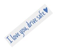 Rear View Mirror Sticker - I Love You Safe Driving Mirror Sticker, adesivi per auto e decalcomanie, adesivi impermeabili per lettere emblem etichette per camion Window Bumper Windshield Vehicles
