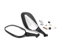 Rear View Side Mirrors Motorcycle Convex Universal Motorbike 8mm Black