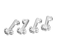 Rear Wheel Mudguard Bracket, 4 Pieces Universal, Aluminum Alloy Bracket | Bicycle Modification Support Rod for Extension Fixing Screws Clamp Plate Tire Wheel, Front Back Cycling