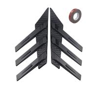 Rear Window Wing - Car Window Louvers, Auto Side Deflectors, Vehicle Aerodynamic Diffuser | Automotive Exterior Styling Kit, Universal Sedan Hatchback Modification Accessories, Driving Wind Resistance