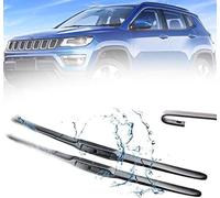 Rear Windscreen Wiper Blade And Arm Set Fit for Jeep Compass MK2 2017 2018 2019 24in+18in, Windscreen Wiper Assembly Replacement.