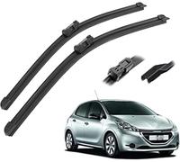 Rear Windscreen Wiper Blade And Arm Set Fit for Peugeot 208 2012 2013 2014 2015 2016 2017 2018 26in+ 16in, Windscreen Wiper Assembly Replacement.