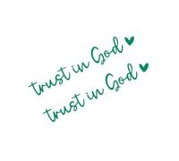 Rearview Glass Sticker | Vehicles Window Decals Trust In God Car Stickers Car Decor - Vehicle Decals, Rear View Glass Accessories For Family, Friends Men, Women Mom