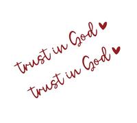 Rearview Glass Sticker | Vehicles Window Decals Trust In God Car Stickers Car Decor - Vehicle Decals, Rear View Glass Accessories For Family, Friends Men, Women Mom