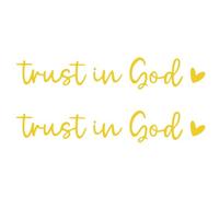 Rearview Glass Sticker | Vehicles Window Decals Trust In God Car Stickers Car Decor - Vehicle Decals, Rear View Glass Accessories For Family, Friends Men, Women Mom