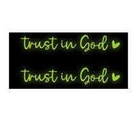 Rearview Glass Sticker | Vehicles Window Decals Trust In God Car Stickers Car Decor - Vehicle Decals, Rear View Glass Accessories For Family, Friends Men, Women Mom