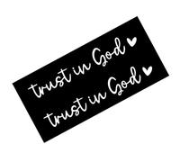 Rearview Glass Sticker | Vehicles Window Decals Trust In God Car Stickers Car Decor - Vehicle Decals, Rear View Glass Accessories For Family, Friends Men, Women Mom