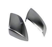 Rearview Mirror Covers Compatible For Audi Q7 2016-2021, Q5 2019-2021 Chrome Matt Cap Accessories Styling(Without hole)